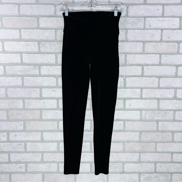 SPANX Velvet Black High Waist Leggings Size M Style 2070 - Picture 4 of 10